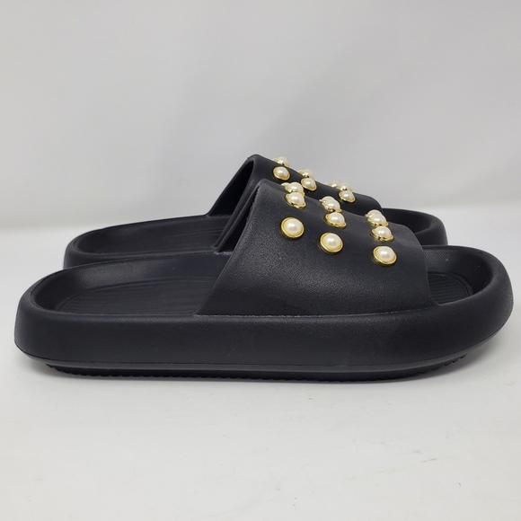 NIB Kenneth Cole Mello Eva Pearl Sandals Size 10 - Picture 3 of 15